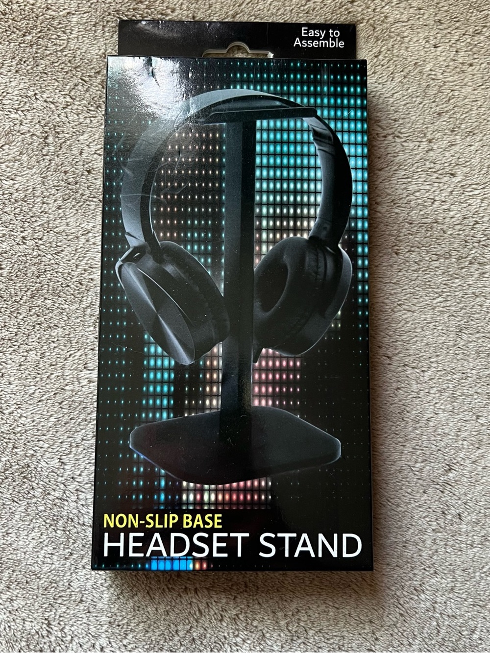 Universal Desk Headset Hanger Stand Desktop Holder for All Headphones Black
